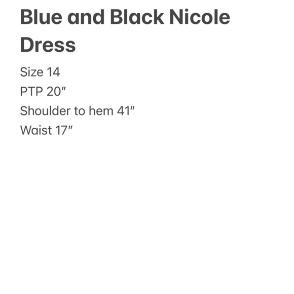 Nicole by Nicole Miller Blue, White and Black V-Neck Sheath Dress size 14 - Picture 10 of 10